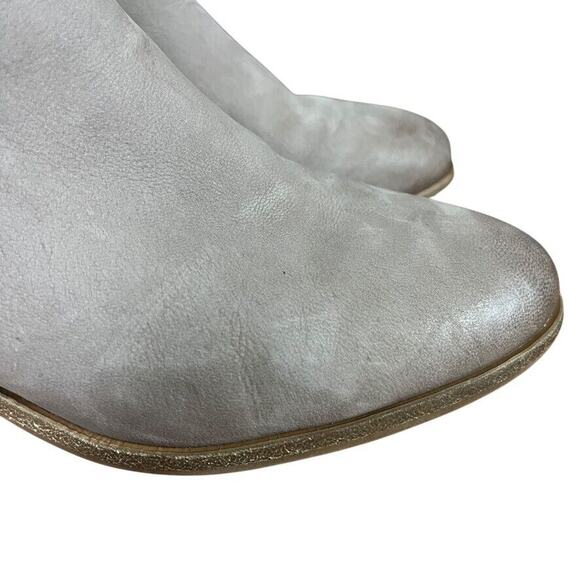 Vince Camuto Prestetta Womens Gray Chunky Heel Ankle Boots Booties Leather 7.5 - Picture 13 of 16